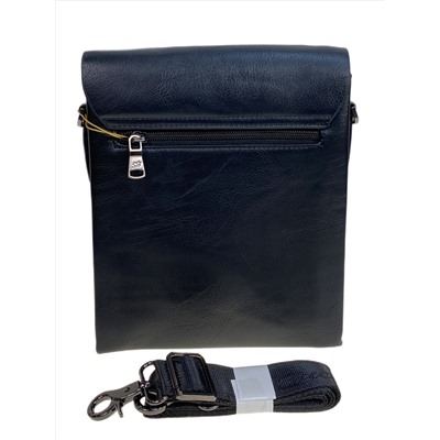 Сумка мужская из натуральной кожи, цвет черный