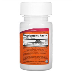 Now Foods, высокоактивный витамин D-3, 10 000 МЕ, 240 капсул