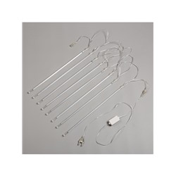 Гирлянда «Сосульки» 3×0.5 м, IP44, прозрачная нить, 288 LED, свечение белое с эффектом стекания, 12 В