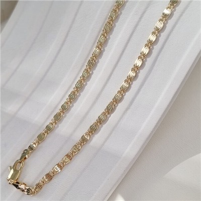 Цепочка на шею ювелирная бижутерия Итальянское золото (покрытие желтое 14к), арт.213.985