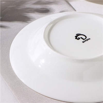 Тарелка глубокая Доляна «Малахитовая шкатулка», 340 мл, d=20 см, фарфор