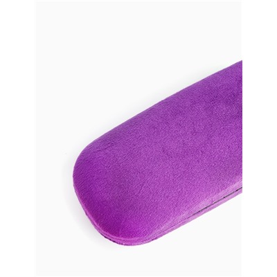 Футляр для очков на хлопушке, однотонный, размер 16×6×2 см, фиолетовый