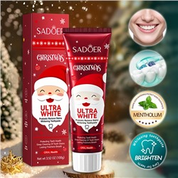 Отбеливающая зубная паста с пробиотиками Sadoer, 100 гр. Дед Мороз