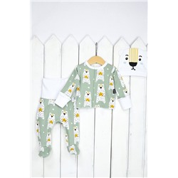 Комплект (Кофточка+Ползунки+Шапочка) BABY BOOM, 1029676