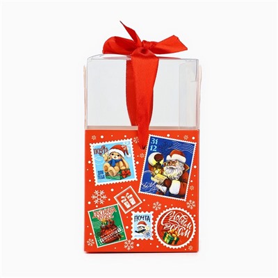 Коробка подарочная новогодняя складная «Новогодняя почта», 7×12×7 см