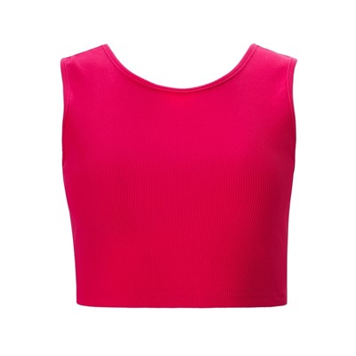 Топ с сеткой женский MINAKU: Casual Collection, фуксия, размер 42