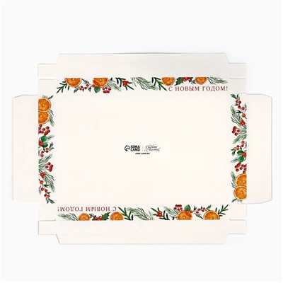Коробка для муссовых пирожных «С Новым годом», 27×17.5×6.5 см