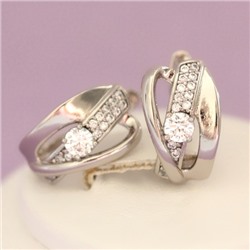 Серьги родий Н01-12605