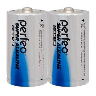 Элемент питания  LR20/2SH PERFEO Super Alkaline PF LR20/2SH Perfeo