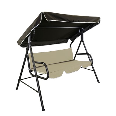 Качели садовые «Муза», 120×190×150 см, максимальная нагрузка 180 кг, коричневые