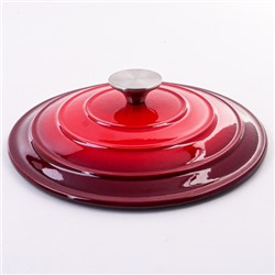 40620 Кастрюля чугун 2,6 л эмаль/покрытие красная MB (х4)