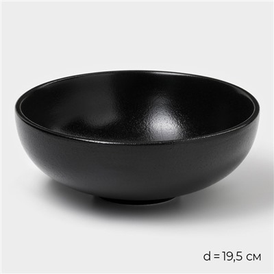 УЦЕНКА Набор салатников керамических Magistro Carbon, 3 предмета: d=11/16/19,5 см, 250/650/1,2 л
