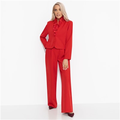 Брючный костюм со съемным декором, Всегда вовремя, всегда стильно (2 в 1, с воротником)