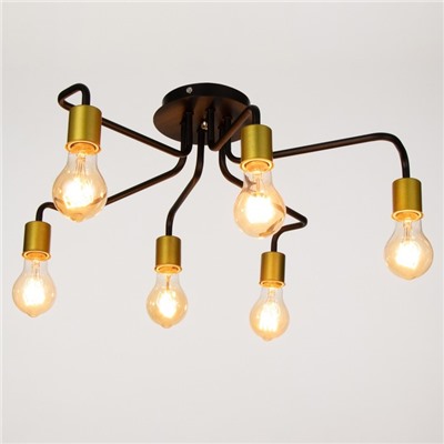 Люстра 2721/6 E27 40 Вт черно-золотой 60×60×30 см