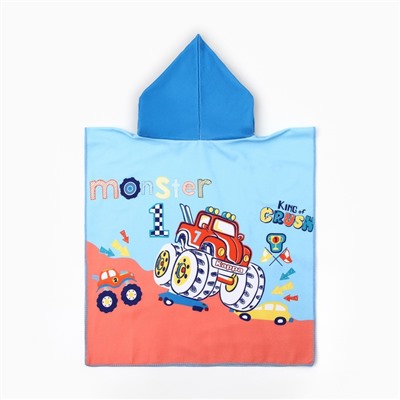 Полотенце - пончо детское LoveLife «Машина» 60×120 см, микрофибра