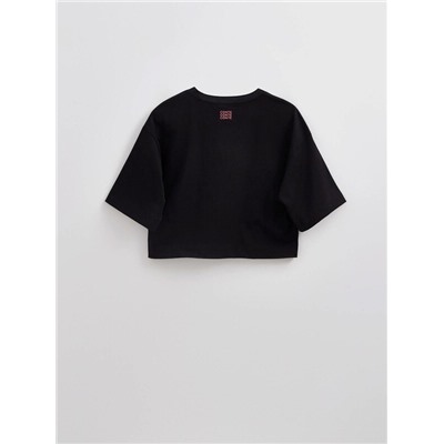 Футболки CONTE LD 2715 Укороченная футболка из хлопка с рисунком