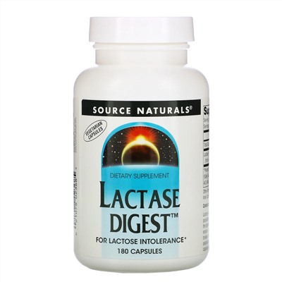 Source Naturals, Lactase Digest, 180 капсул