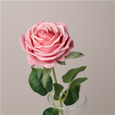 Цветок искусственный Роза 44 см КРАСНЫЙ / W78023 /уп 600/