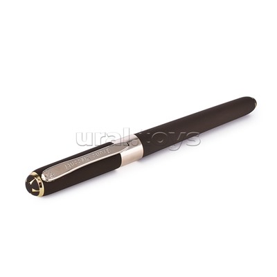 Ручка в футляре "Monaco" шариковая 0.5мм, синяя (коричневый корпус, коричневая коробка)