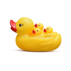Набор игрушек для купания "Утка и утята" в пакете