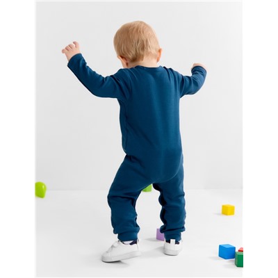 Комбинезон детский «Крошка Я» BASIC LINE, рост 68-74 см, синий