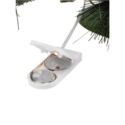 Декор настенный «Снежноягодник», 72×20 см, 18 LED, от батареек CR2032×2, свечение тёплое белое