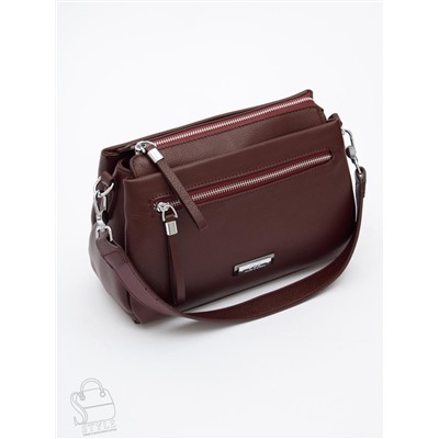 Сумка женская кожаная 1025C burgundy red Polina&Eiterou