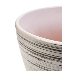 Горшок для цветов «День », 8 л, d=30 см, h=23 см, с поддоном, керамика, белый