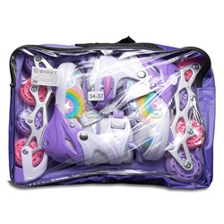 Ролики детские, размер M (цвет фиолетовый)