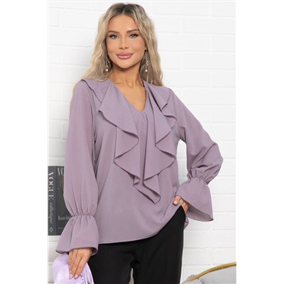 Блуза шифоновая Вэнси (пудра) Б15025-8М