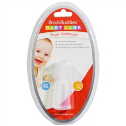 Brush Buddies, "Забота о детях", зубная щетка на палец, 0-3 лет, 1 шт