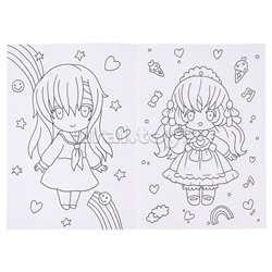 Раскраска эконом Няшки-раскраски. Чибики