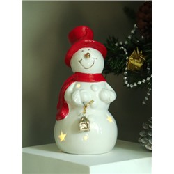 Фигурка Снеговик с подсветкой новогодний 15 см / FP23603 /уп 48/LED