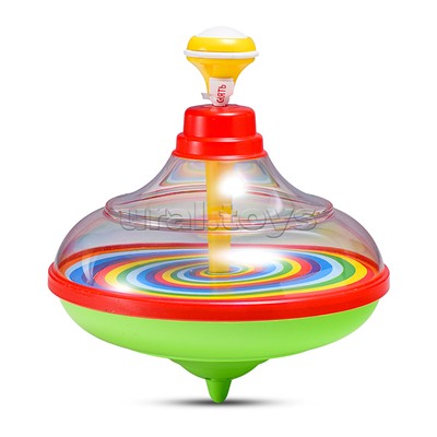 Юла прозрачная с музыкой