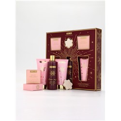 Подарочный набор новогодний, гель для душа, лосьон, пена, соль для ванны 2 шт., бомбочка, URAL LAB