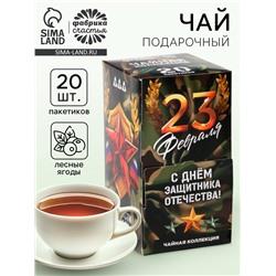 Чай подарочный «23 февраля», 20 пакетиков