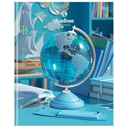 Дневник для старших классов ЛАЙТ "Хрустальный глобус" ламинация (376811) 64709 BG