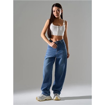 Джинсы багги мом