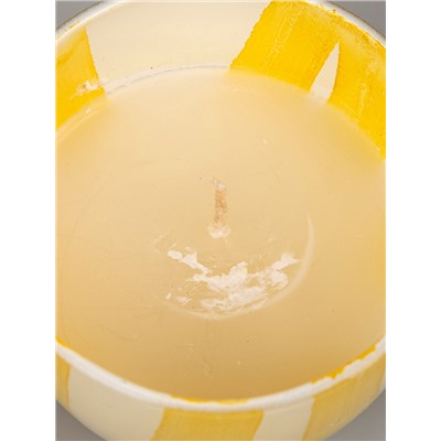 УЦЕНКА Свеча ароматическая в стеклянном подсвечнике, 85 г, синий муск