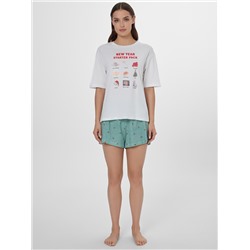 КОМПЛЕКТ ЖЕНСКИЙ (ДЖЕМПЕР, ШОРТЫ) 592591