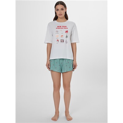 КОМПЛЕКТ ЖЕНСКИЙ (ДЖЕМПЕР, ШОРТЫ) 592591