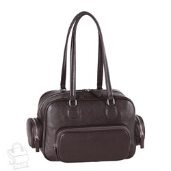 Сумка женская кожаная 260NN coffee Natale Navetta