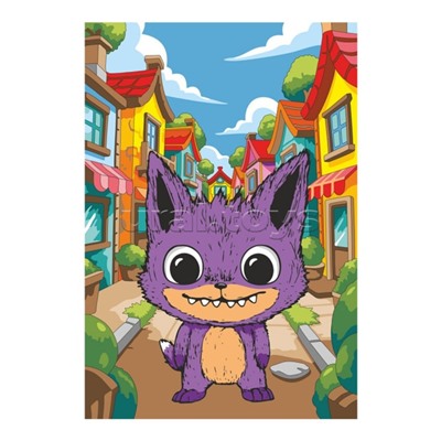 Картина по номерам на холсте 20х30 "Лорибу"