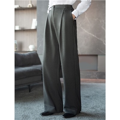 Брюки-палаццо на резинке сзади из джерси