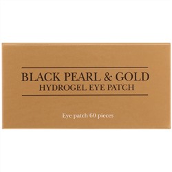 Petitfee, гидрогелевые патчи для глаз, с золотом и черным жемчугом, 60 патчей