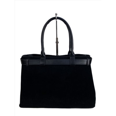 Женская сумка из искусственной замши, цвет черный