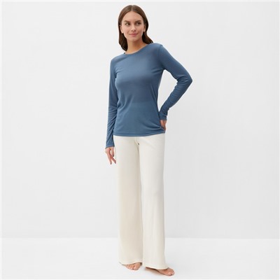 Лонгслив женский KAFTAN: Basic line, синий, размер 44-46