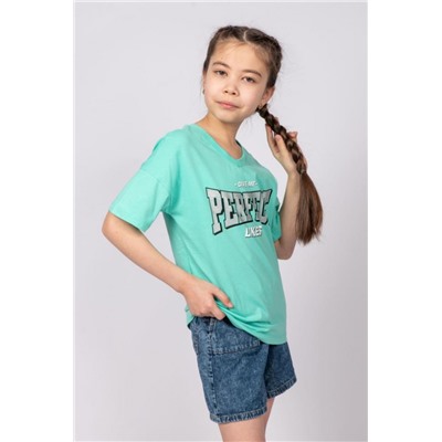 Футболка для девочки 51340 (Ментол)