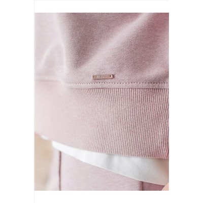 Свитшот свободный из петельчатого футера двухнитки с эластаном VILATTE, 1228121