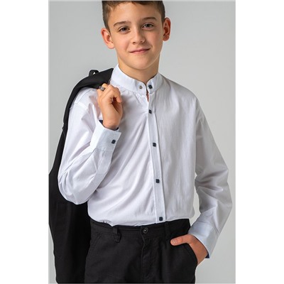 Рубашка для мальчика на кнопках с воротником стойка Happyfox